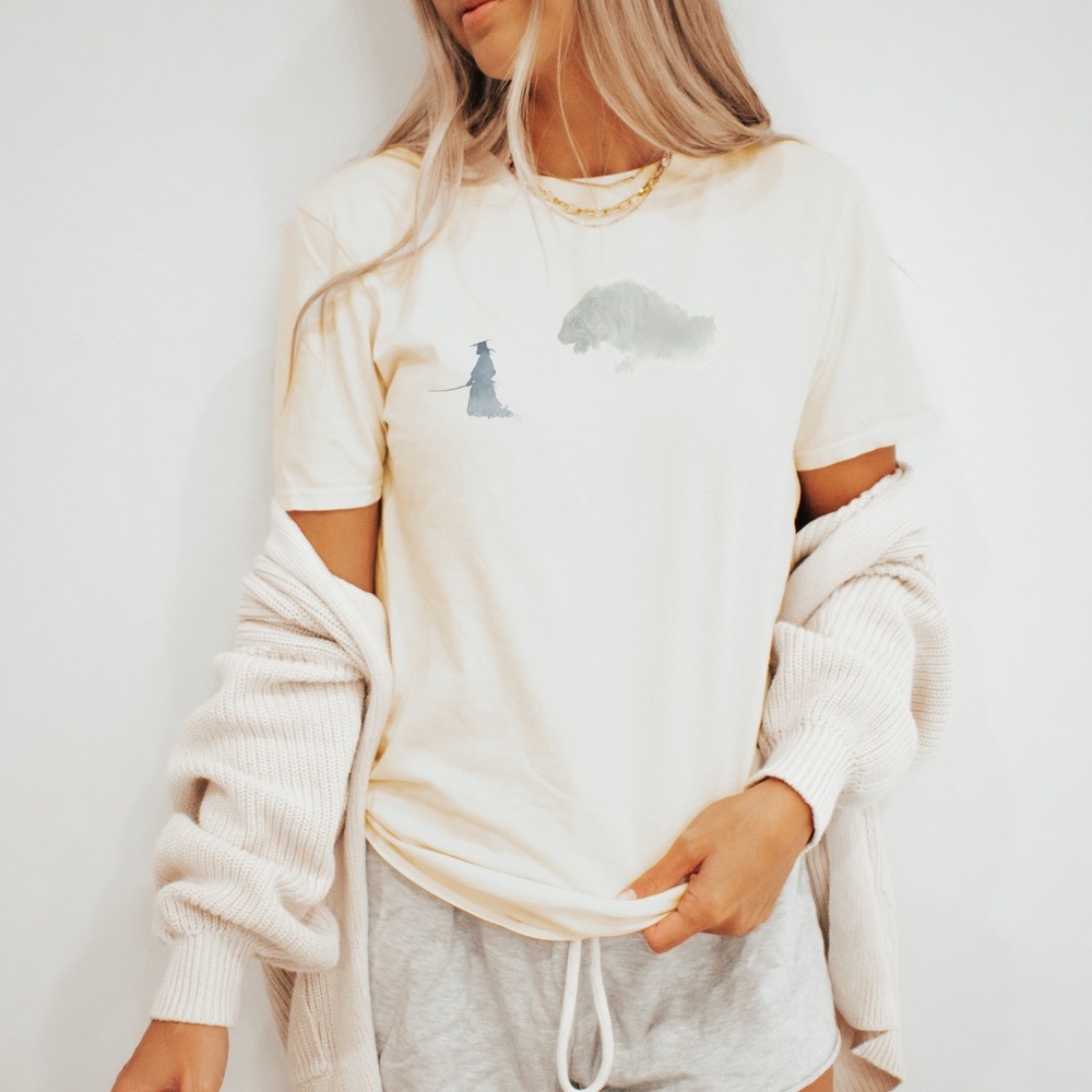 East Asian Style Tiger Art Boho Tee